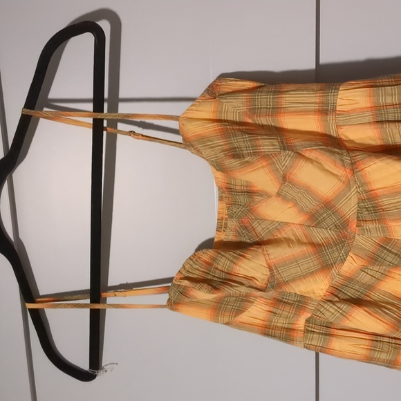 Yellow flannel romper size M Urban outfitters - Picture 2 of 5